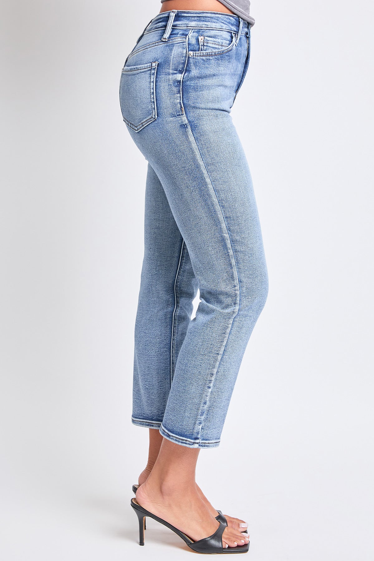 Women's Luxe High Rise Vintage Stretch Straight  Jeans YMI JEANS