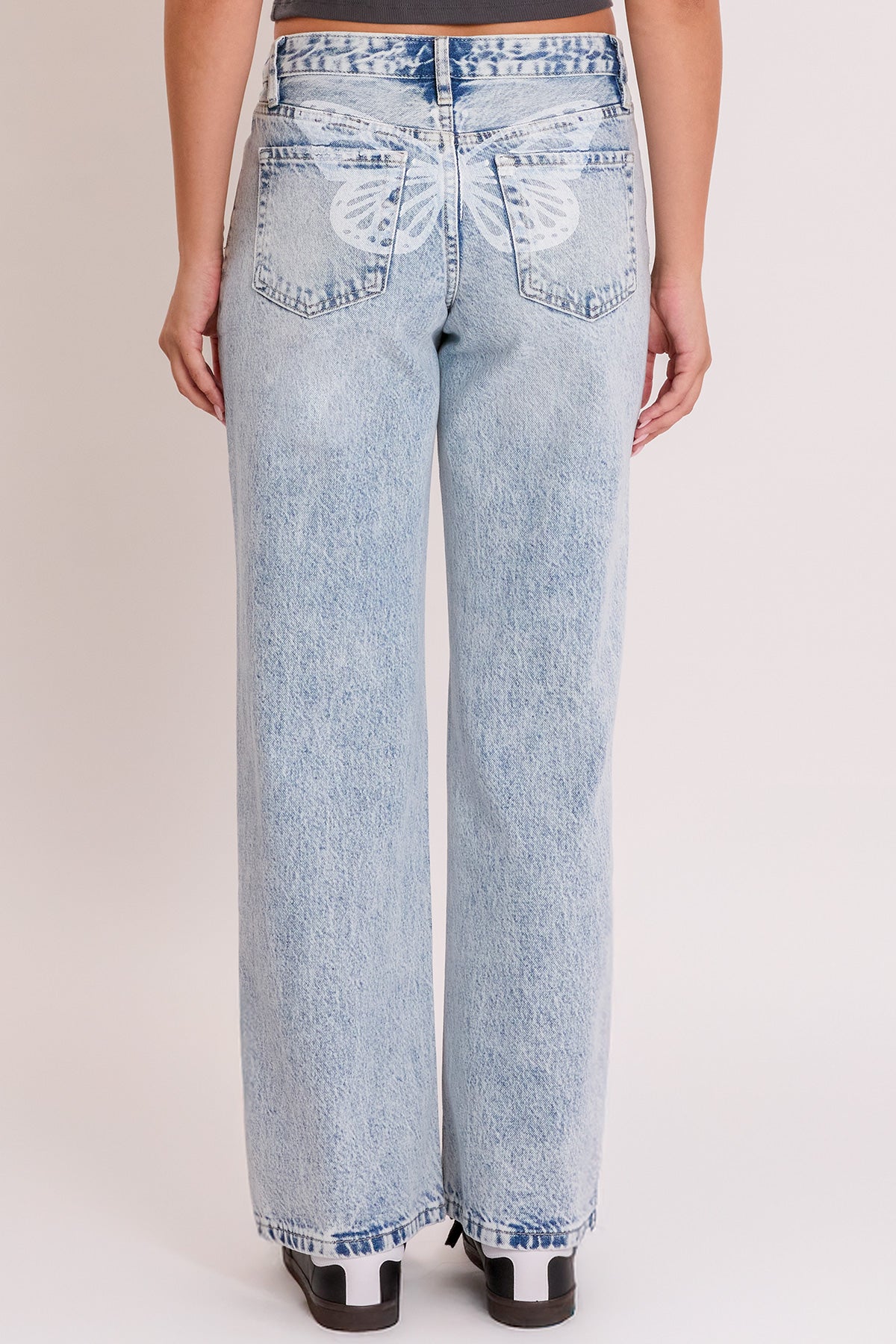 Women's Britney Wide Leg with Butterfly Print YMI JEANS