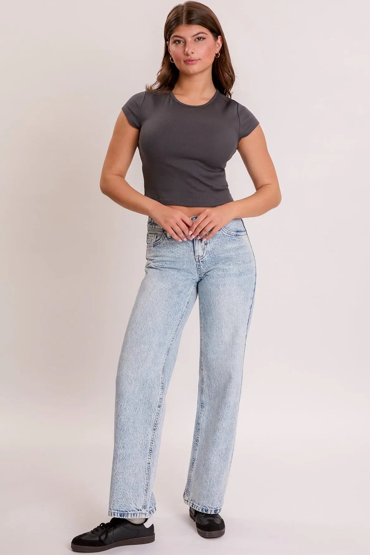 Women's Britney Wide Leg with Butterfly Print YMI JEANS