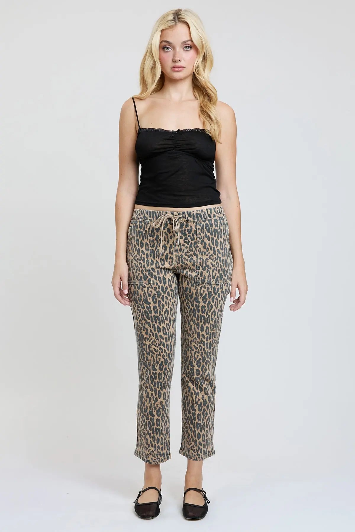 Women's High Rise Pull On Straight Jogger YMI JEANS