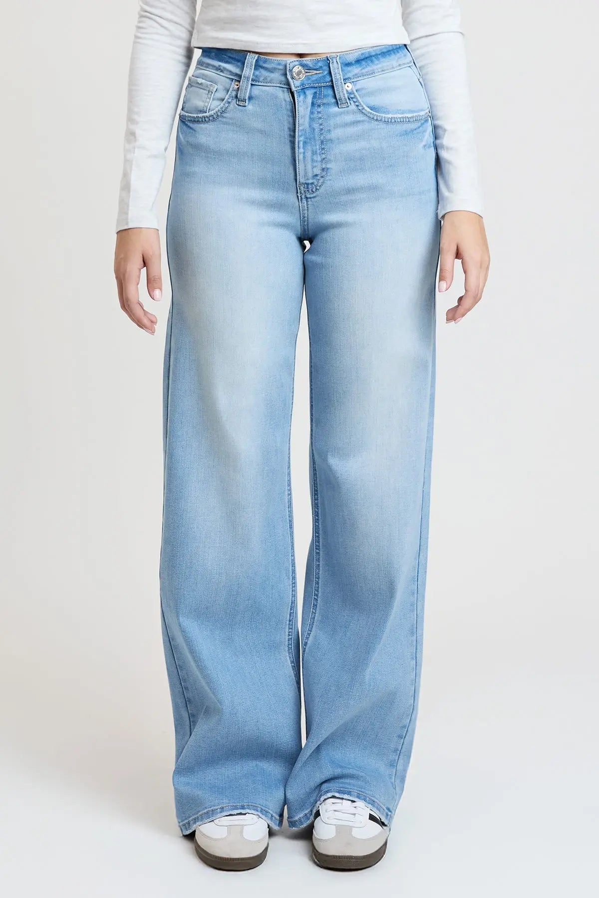 Women's Super Soft High Rise Wide Leg Jeans YMI JEANS