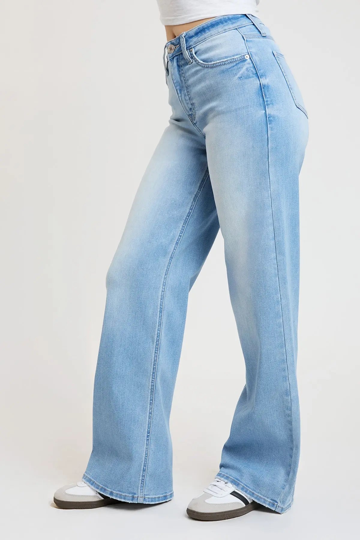 Women's Super Soft High Rise Wide Leg Jeans YMI JEANS