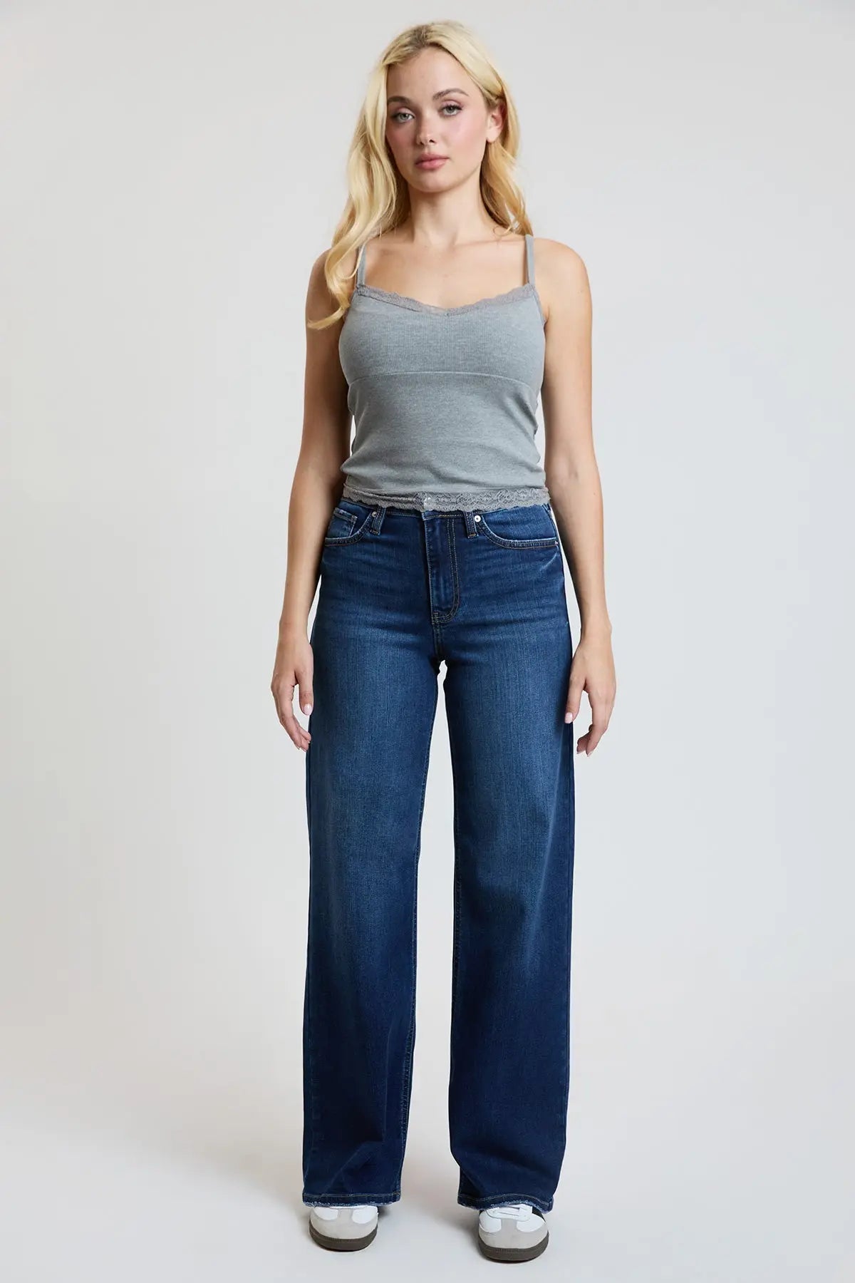 Women's Super Soft High Rise Wide Leg Jeans YMI JEANS