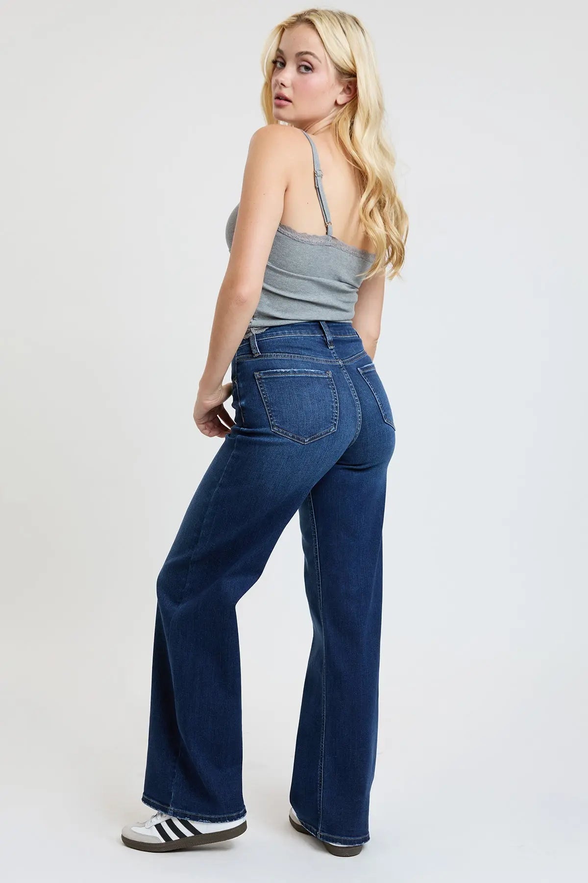 Women's Super Soft High Rise Wide Leg Jeans YMI JEANS