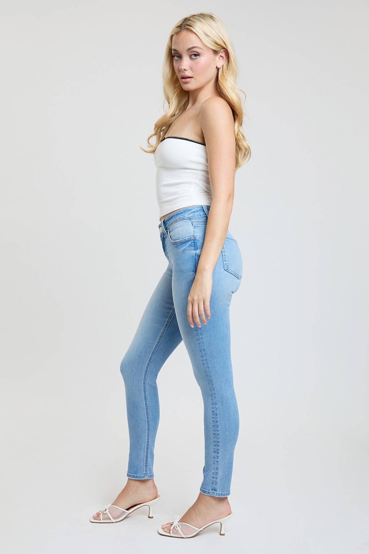 Women's Super Soft Mid Rise Skinny Jeans YMI JEANS