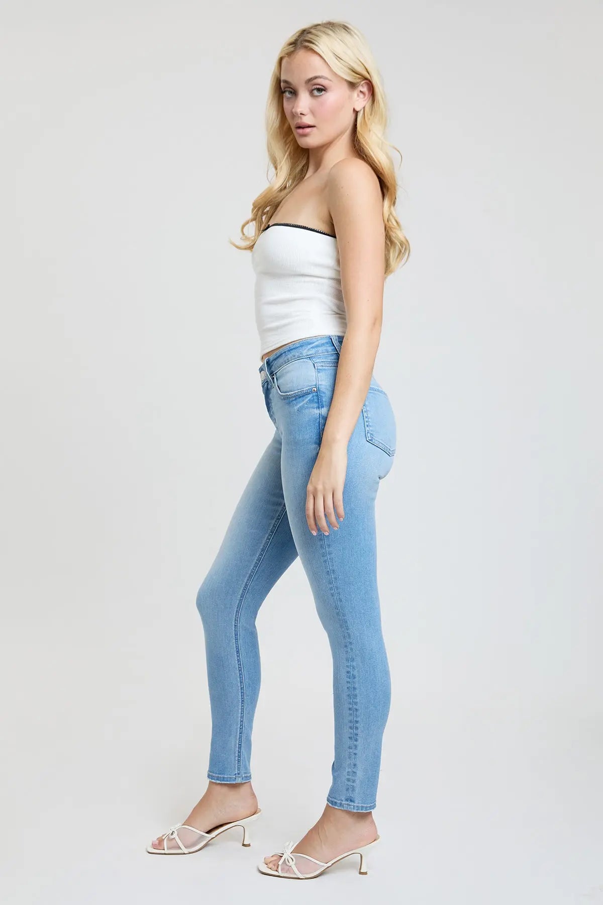 Women's Super Soft Mid Rise Skinny Jeans YMI JEANS
