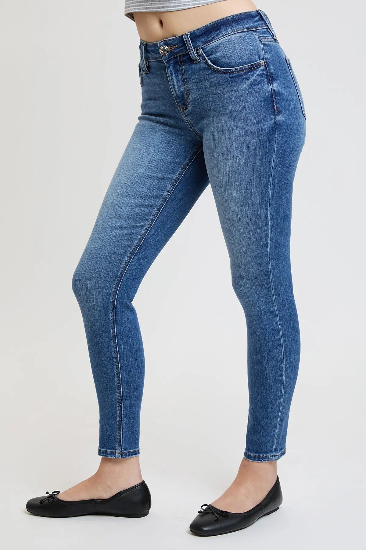 Women's Super Soft Mid Rise Skinny Jeans YMI JEANS