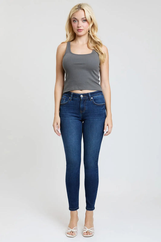 Women's Super Soft Mid Rise Skinny Jeans YMI JEANS