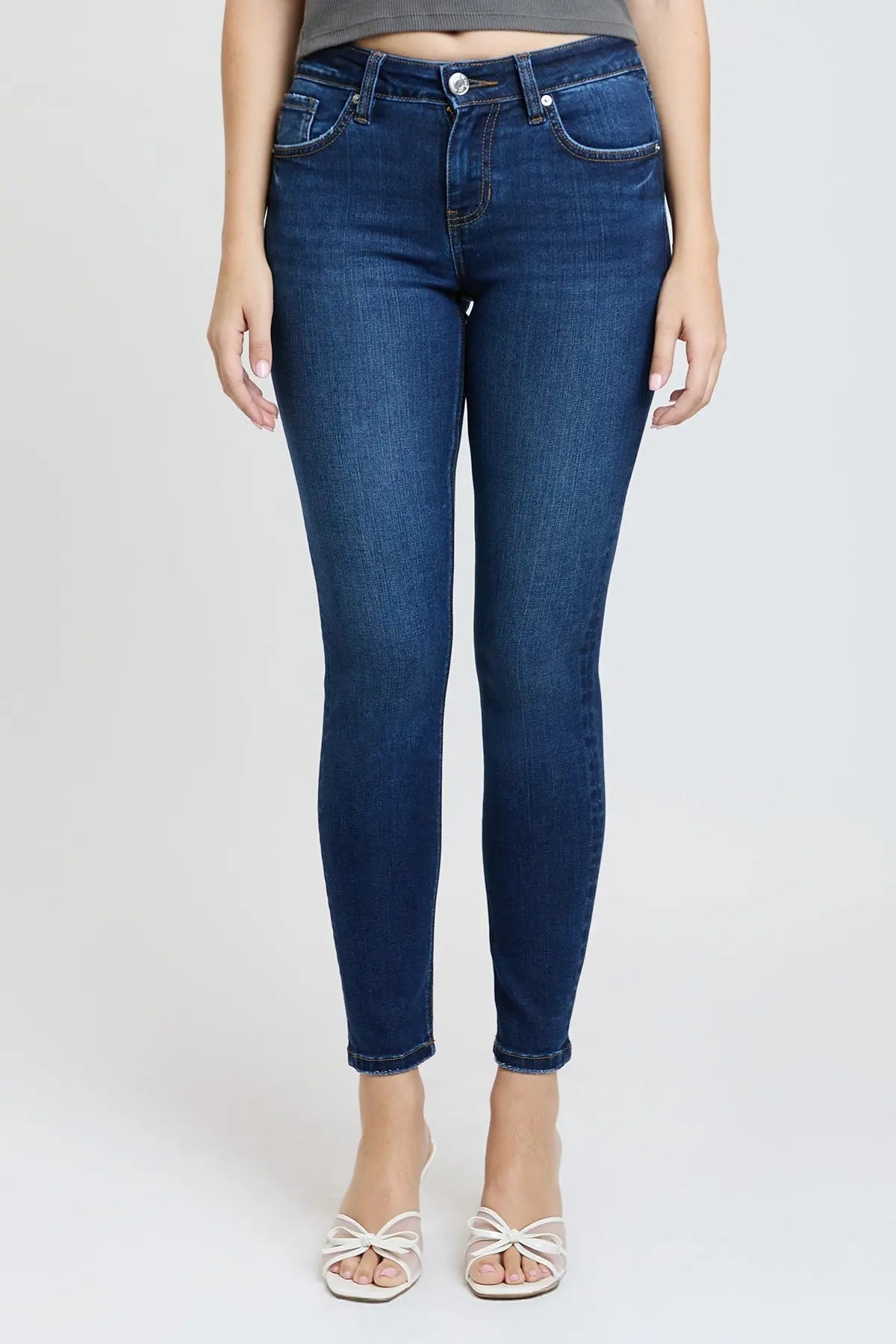 Women's Super Soft Mid Rise Skinny Jeans YMI JEANS