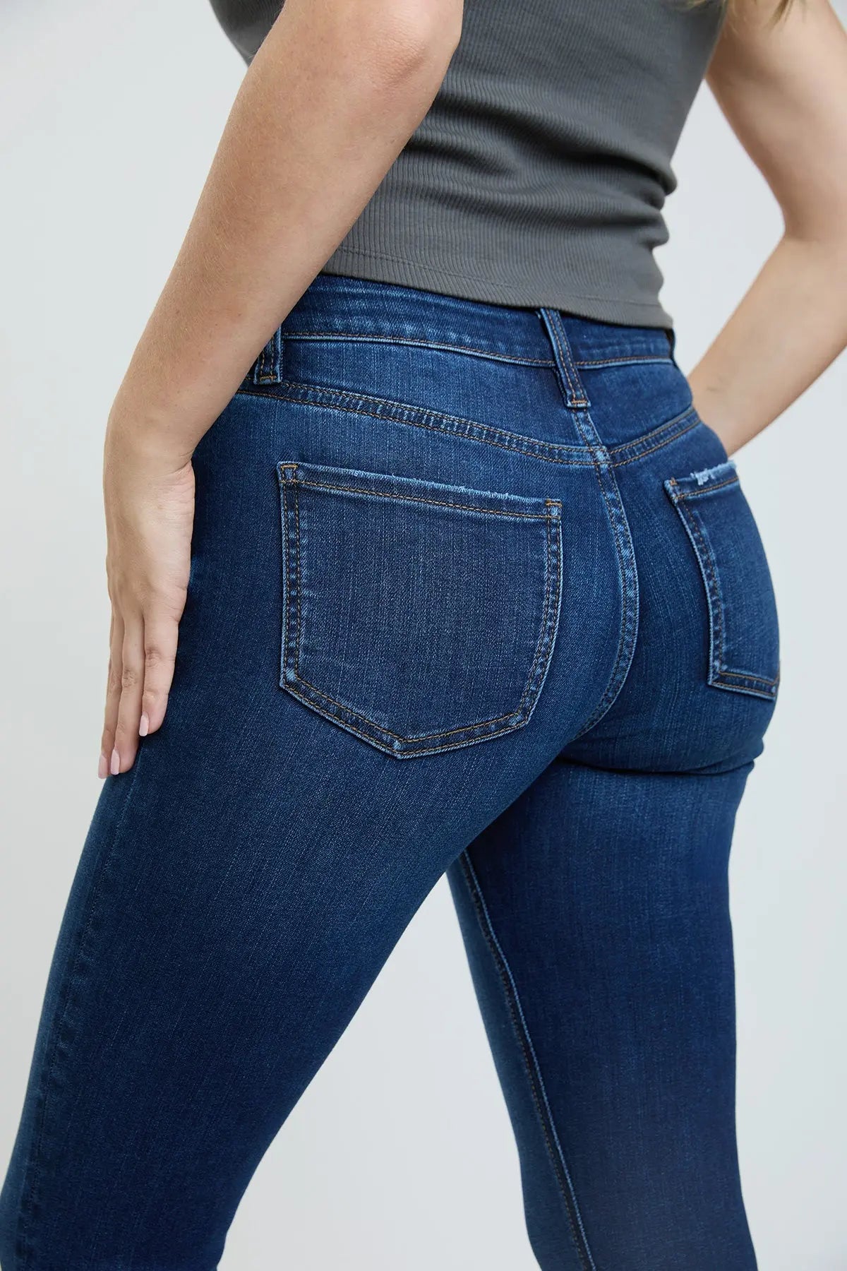 Women's Super Soft Mid Rise Skinny Jeans YMI JEANS