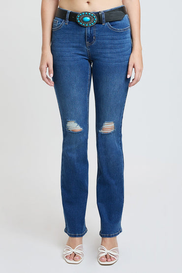 YMI JEANS: Mid-Rise Bootcut Jeans