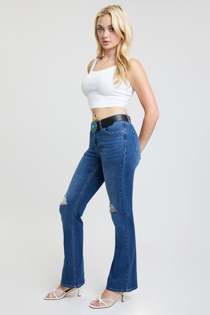 YMI JEANS: Mid-Rise Bootcut Jeans
