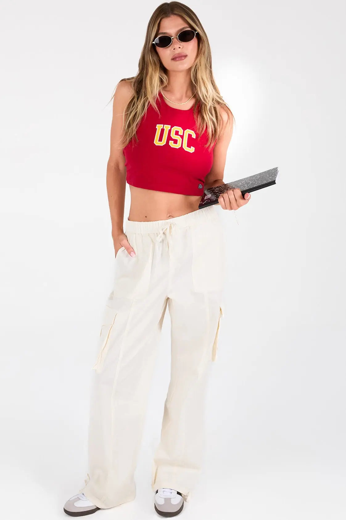 Women's Mid Rise Pull On Cargo Pants YMI JEANS