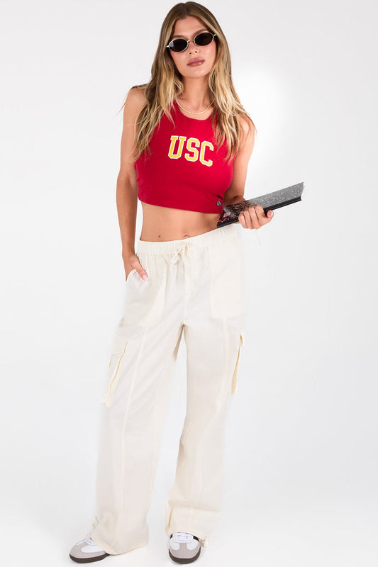 Women's Mid Rise Pull On Cargo Pants YMI JEANS