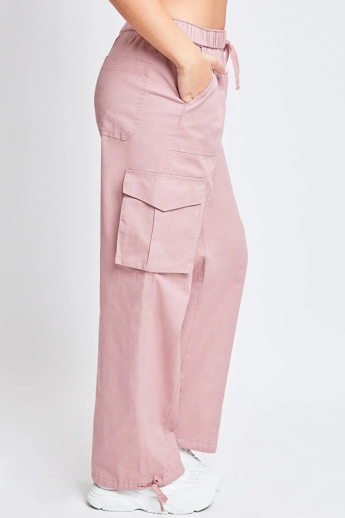 Women's Mid Rise Pull On Cargo Pants - Love Salve