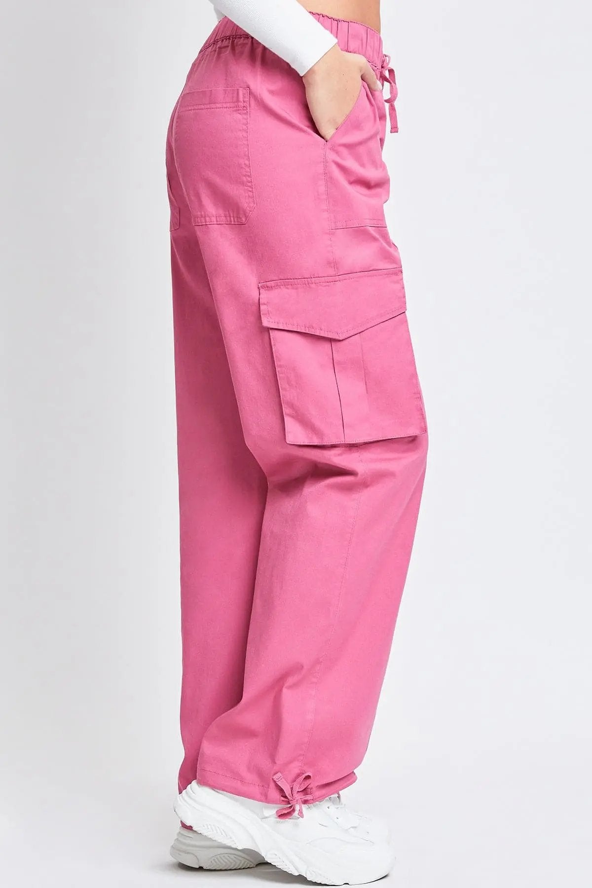 Women's Mid Rise Pull On Cargo Pants - Love Salve