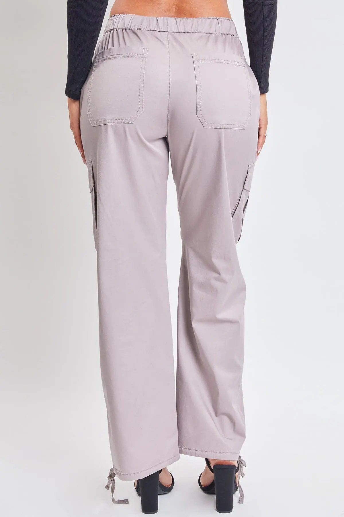 Women's Mid Rise Pull On Cargo Pants - Love Salve