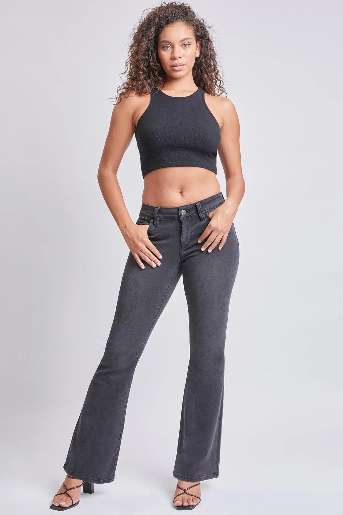 Women’s Sustainable WannaBettaButt Low Rise Flare Jeans YMI JEANS