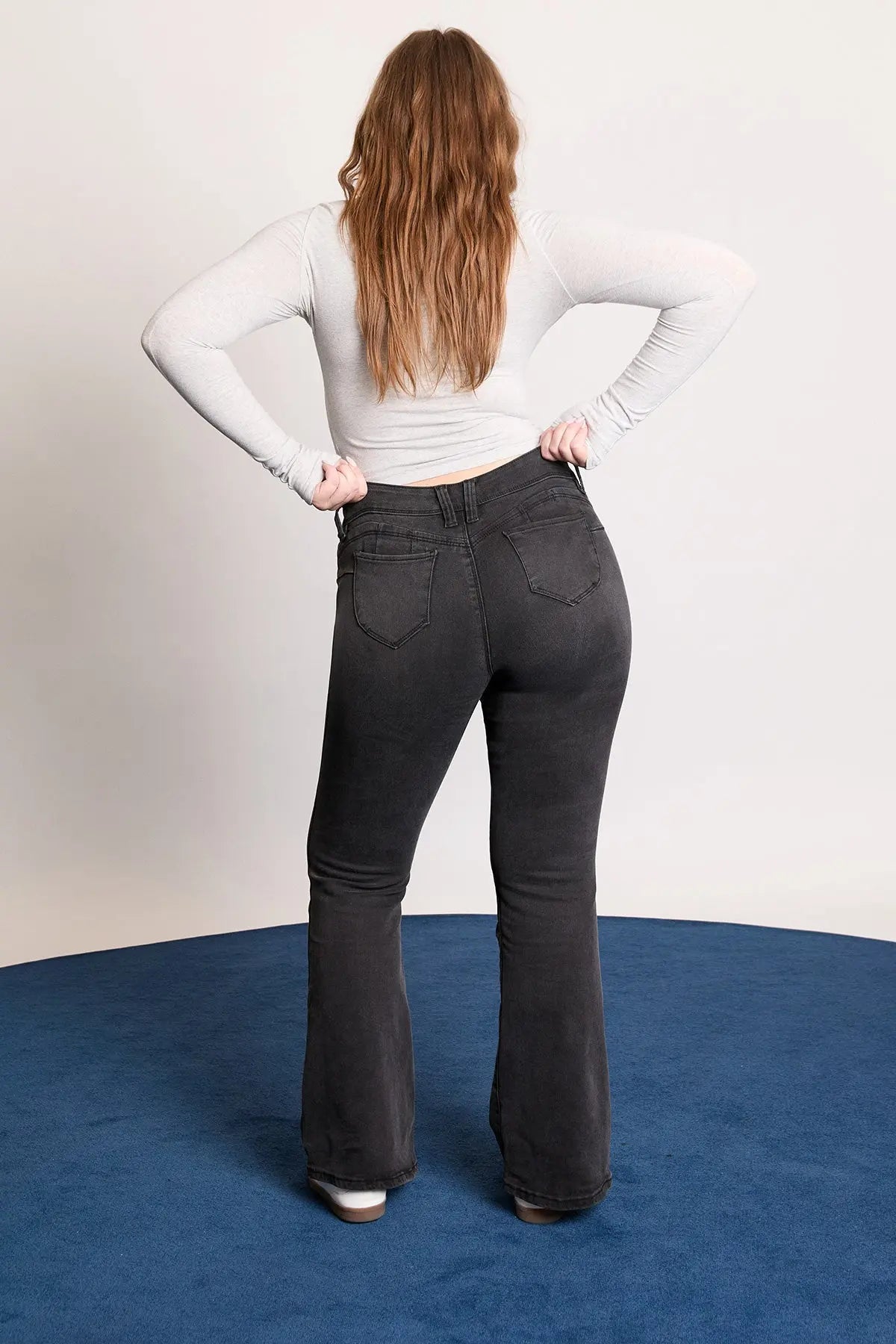 Women’s Sustainable WannaBettaButt Low Rise Flare Jeans YMI JEANS