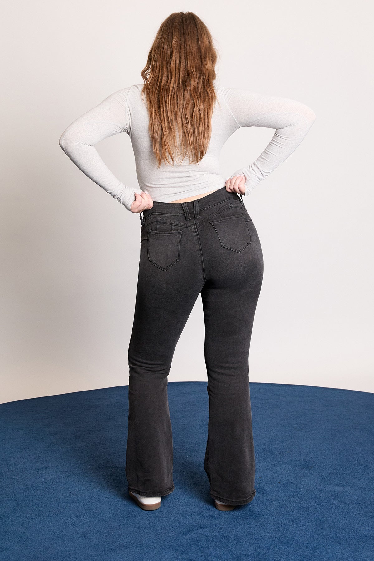 Women’s Sustainable WannaBettaButt Low Rise Flare Jeans YMI JEANS