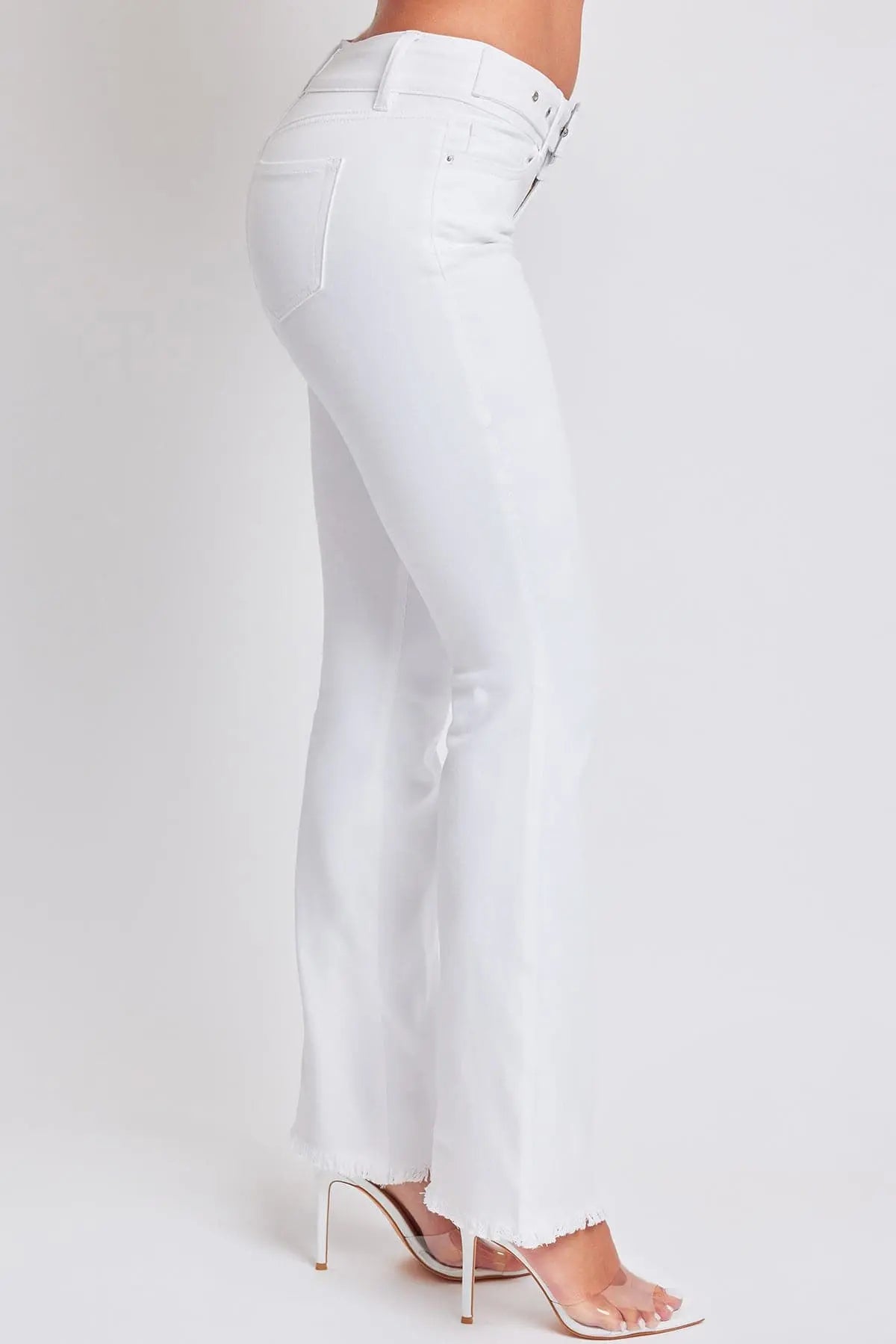 Women's Belted Flare Jeans YMI JEANS