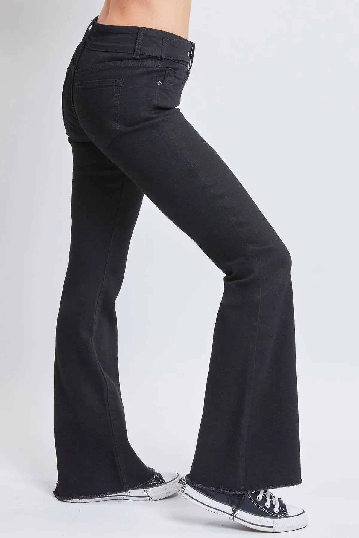 Women's Belted Flare Jeans - Love Salve