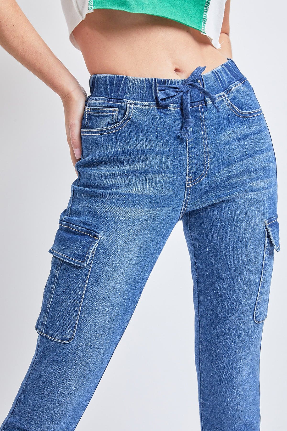 Women's Skinny Cargo Jeans - Love Salve