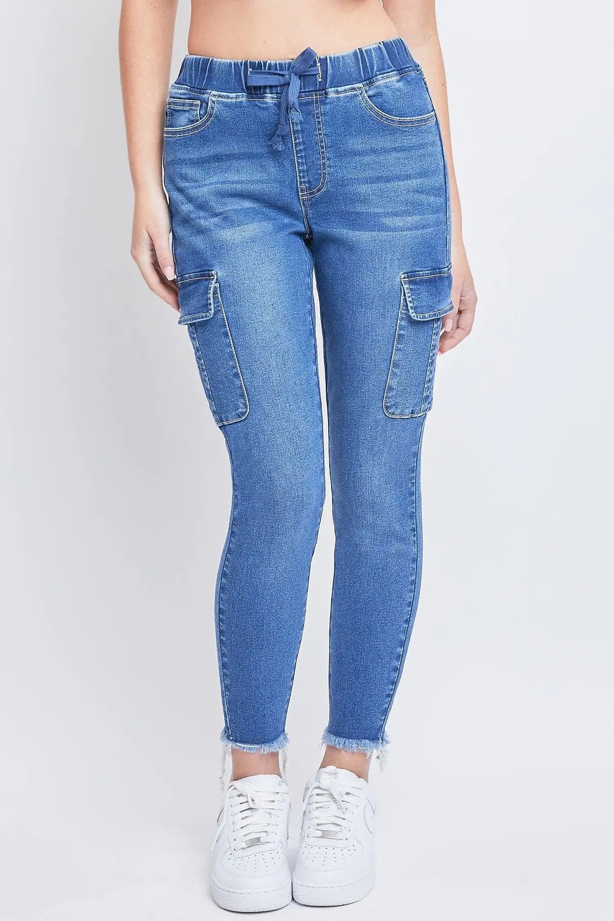 Women's Skinny Cargo Jeans - Love Salve