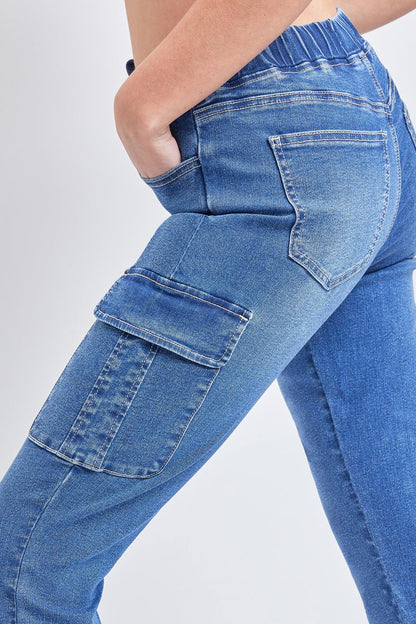 Women's Skinny Cargo Jeans - Love Salve 