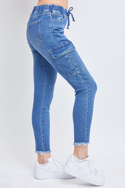 Women's Skinny Cargo Jeans - Love Salve 