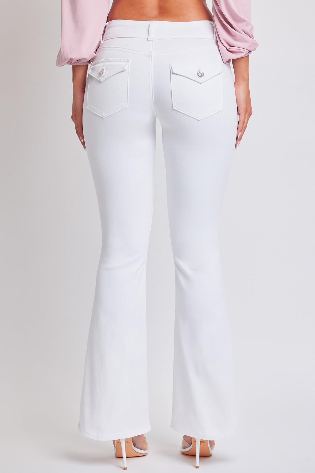 Women's Flare Flap Back Pocket Jeans YMI JEANS