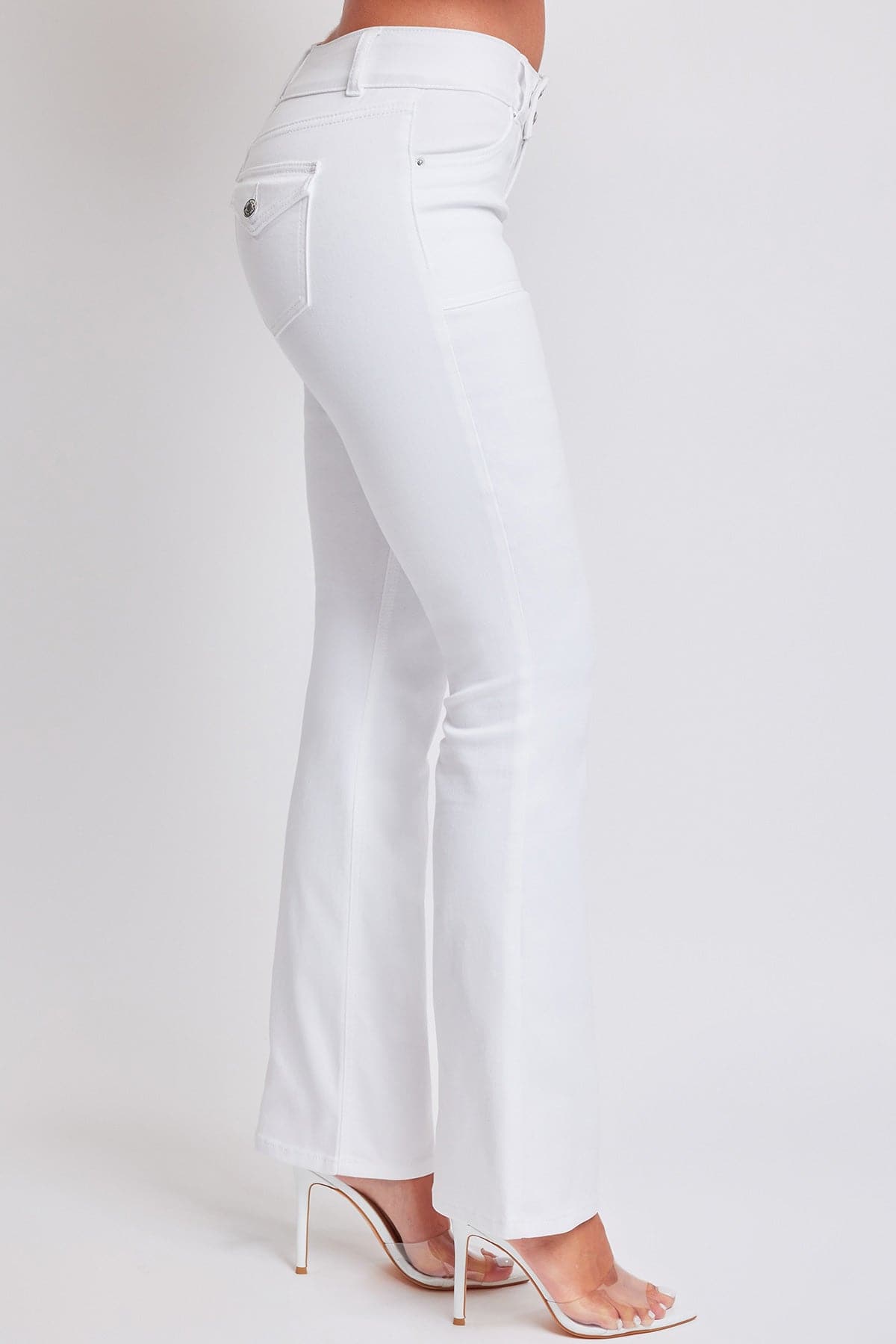 Women's Flare Flap Back Pocket Jeans YMI JEANS