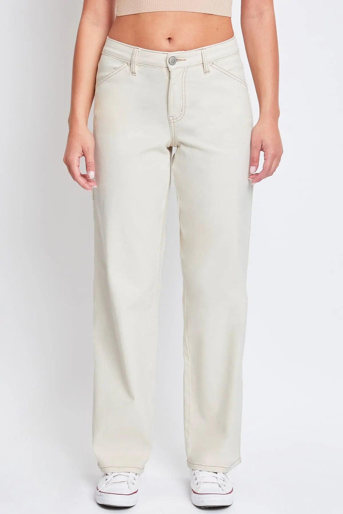 Women's High Rise Carpenter Straight  Pants YMI JEANS