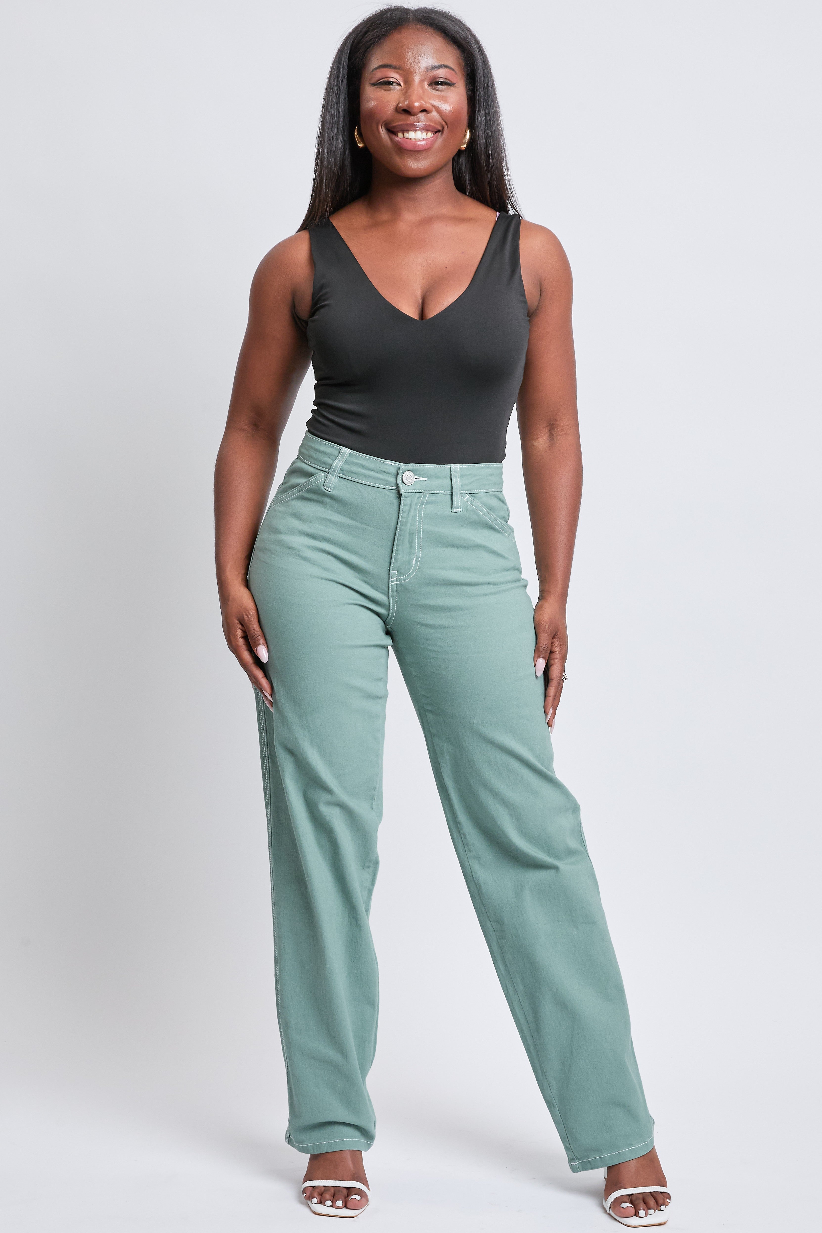 Women's High Rise Carpenter Straight  Pants YMI JEANS