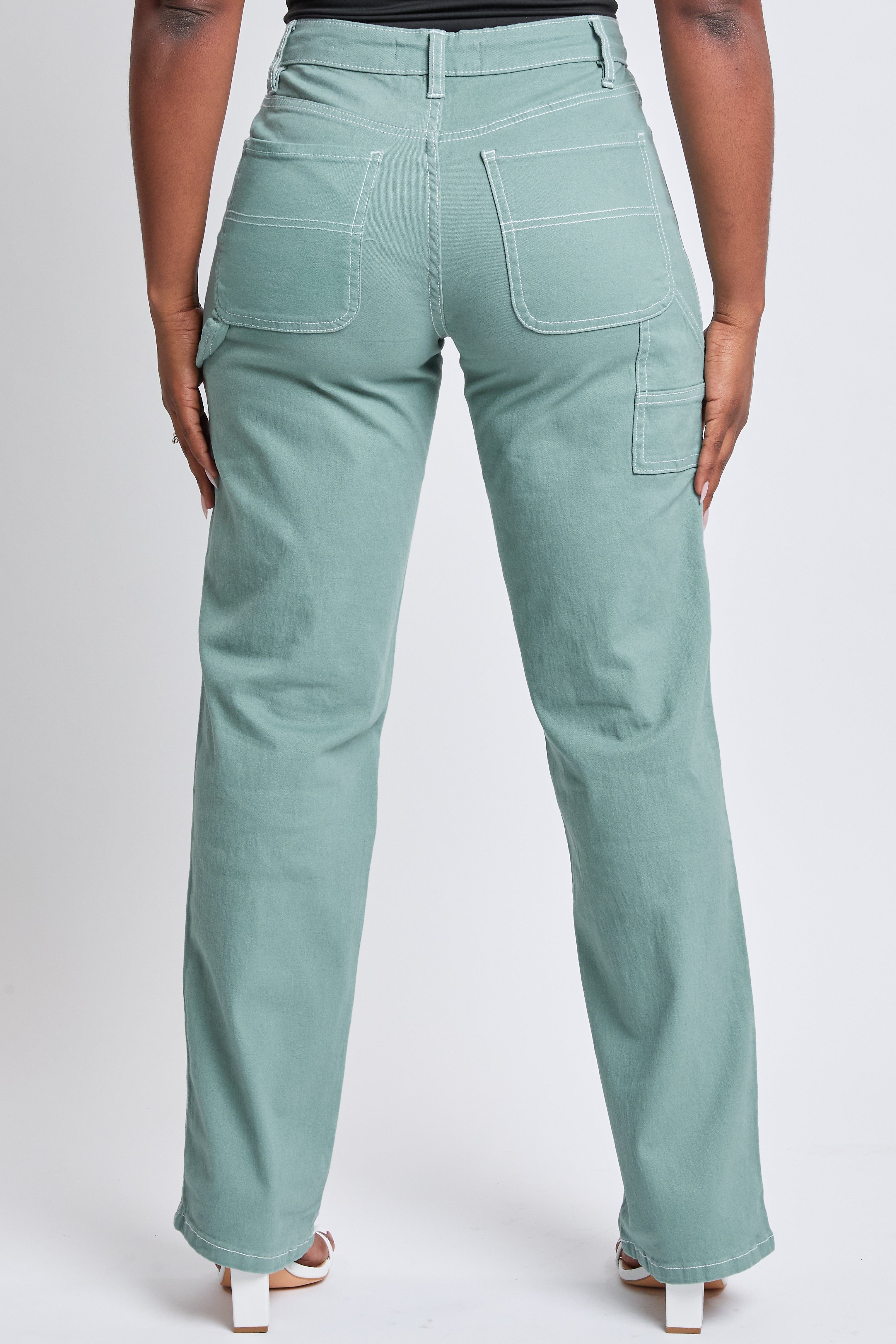 Women's High Rise Carpenter Straight  Pants YMI JEANS