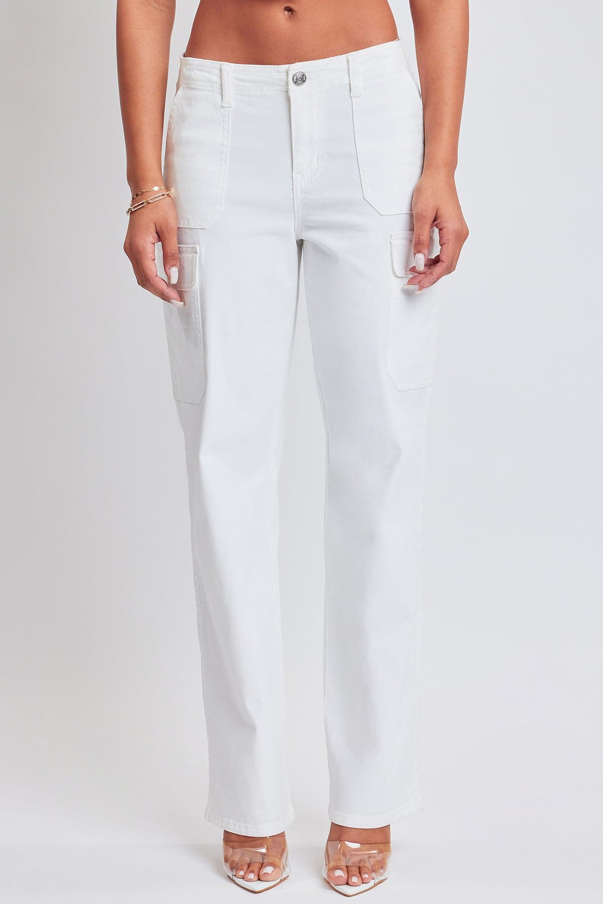 Women’s High Rise Straight  Cargo Pants YMI JEANS