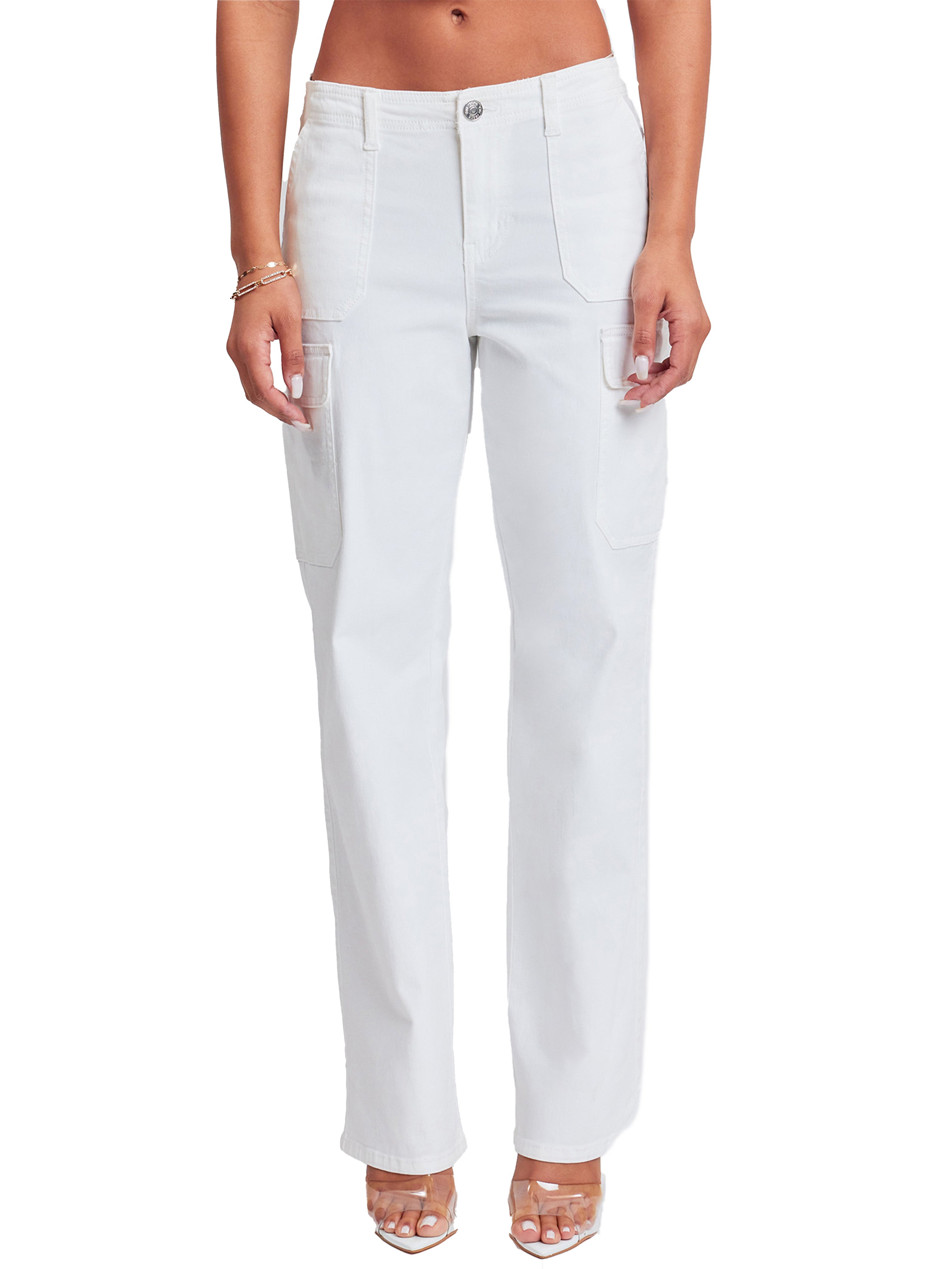 Women’s High Rise Straight  Cargo Pants YMI JEANS