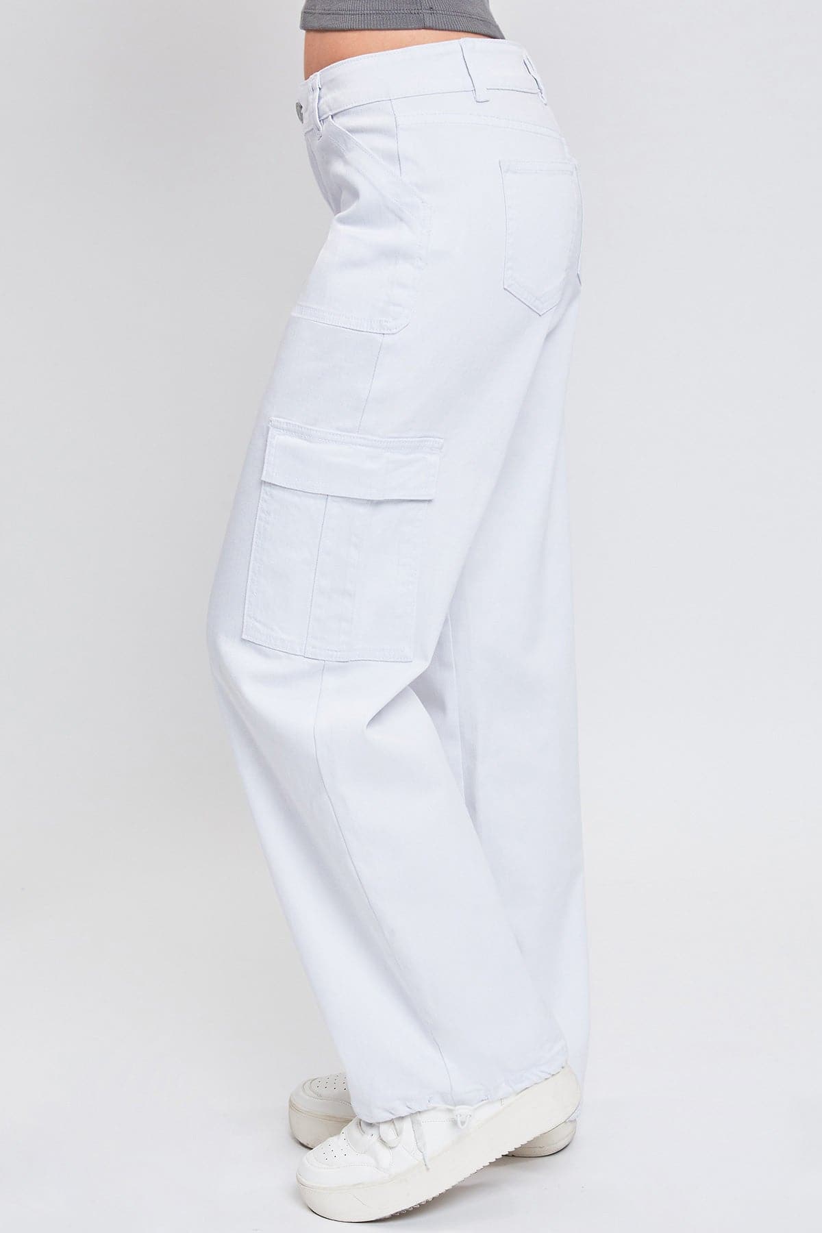 Women's Cargo Jeans with Bungee Hem YMI JEANS