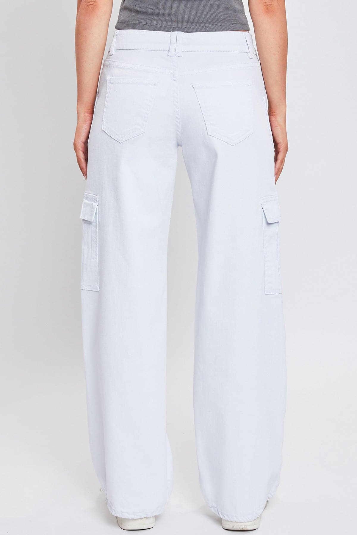 Women's Cargo Jeans with Bungee Hem YMI JEANS