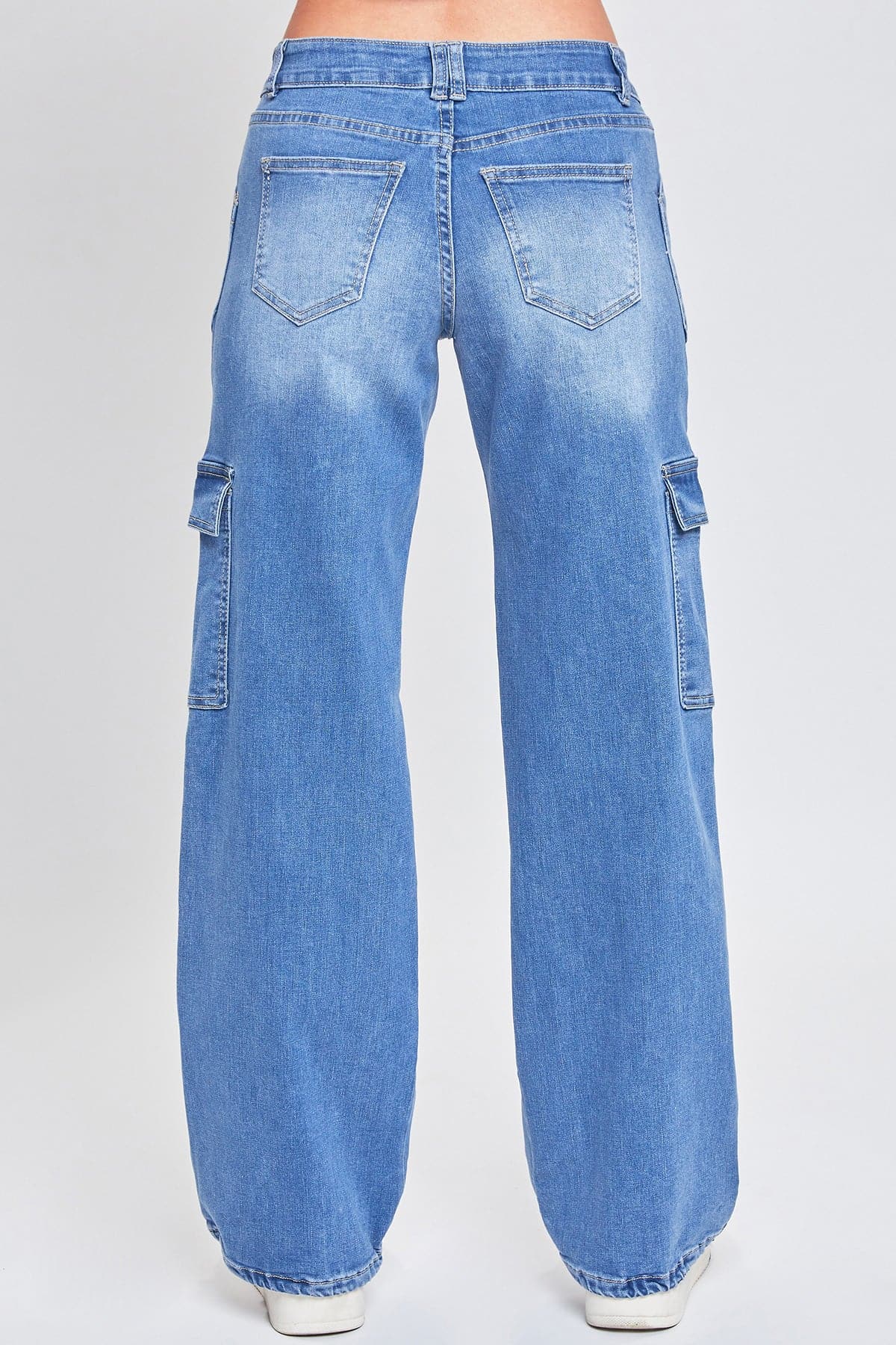 Women's Cargo Jeans with Bungee Hem YMI JEANS