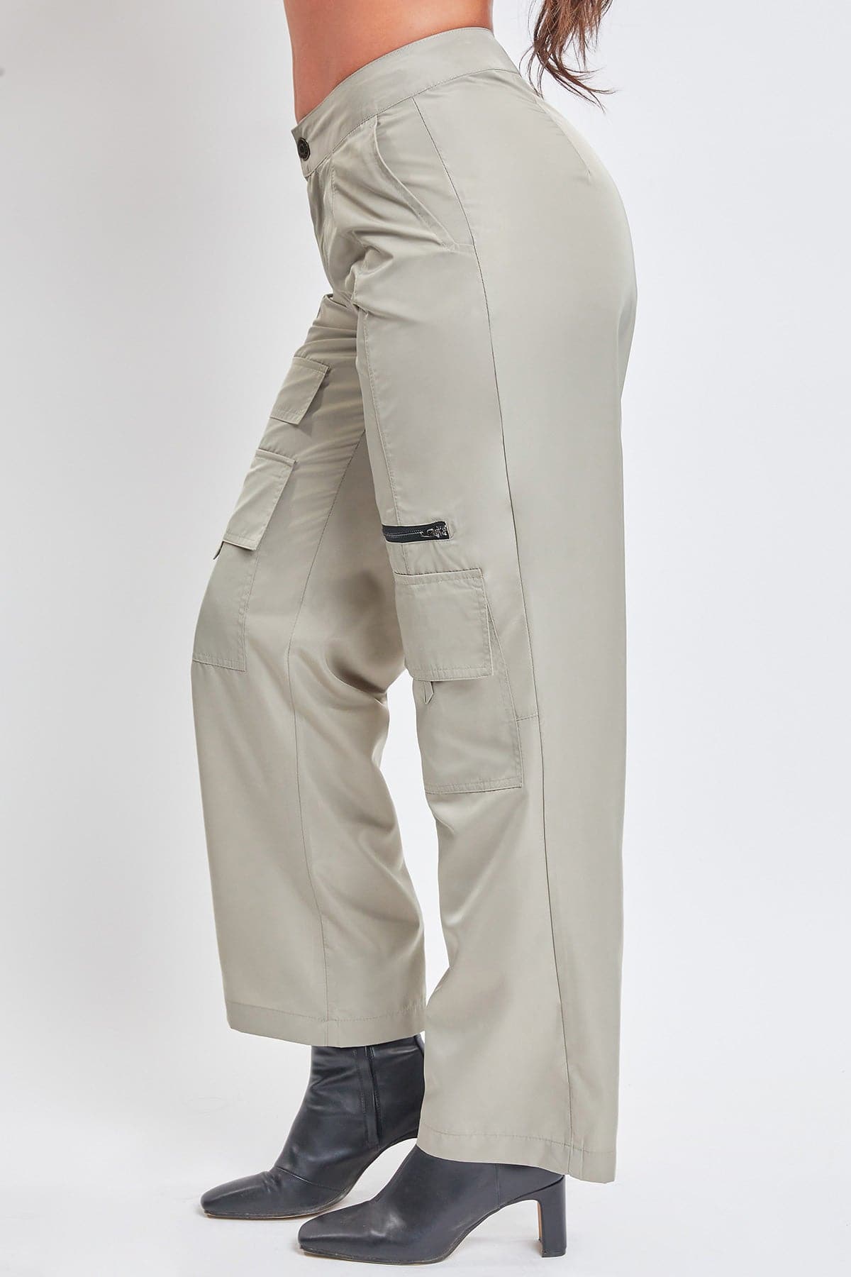 Women's Nylon Cargo Pants YMI JEANS