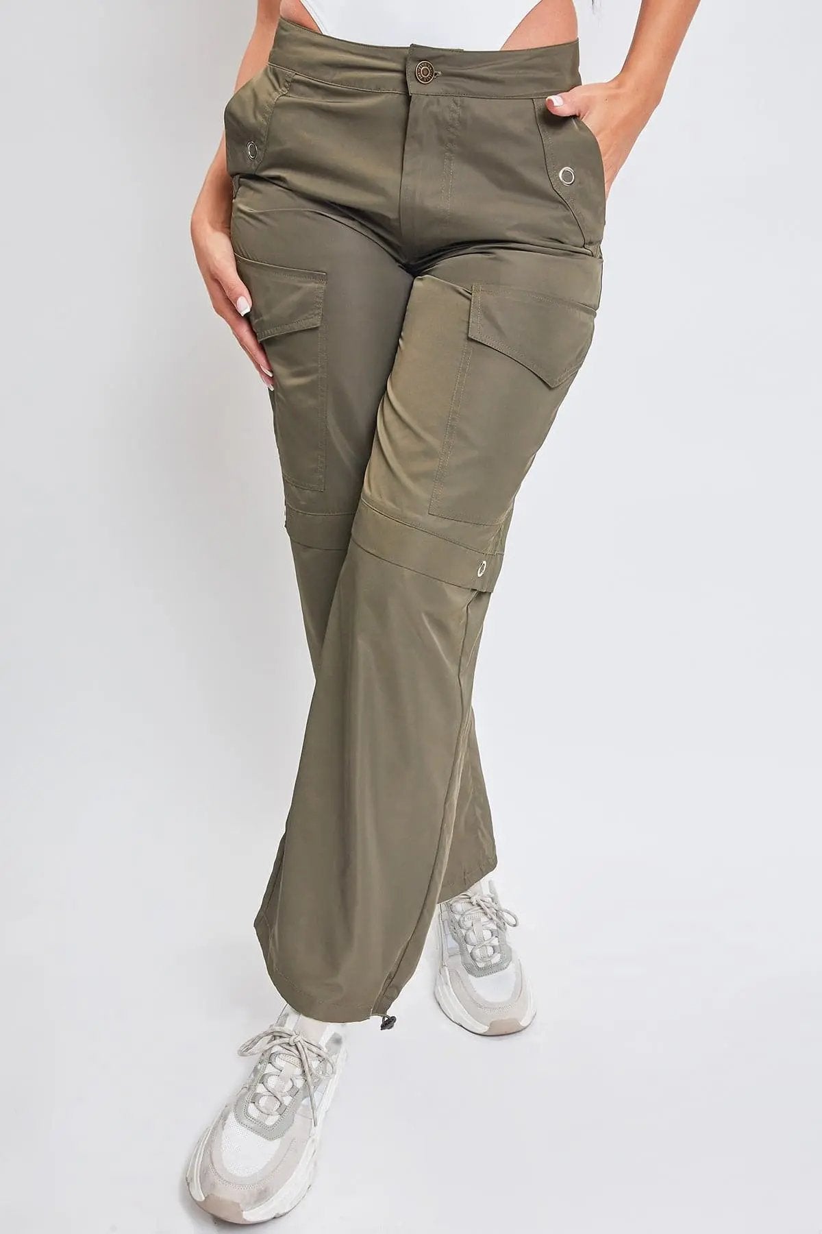 YMI Jeans: Bungee Hem Cargo Pants - Love Salve