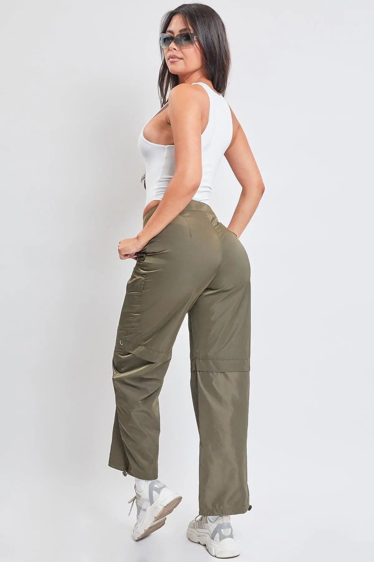YMI Jeans: Bungee Hem Cargo Pants - Love Salve