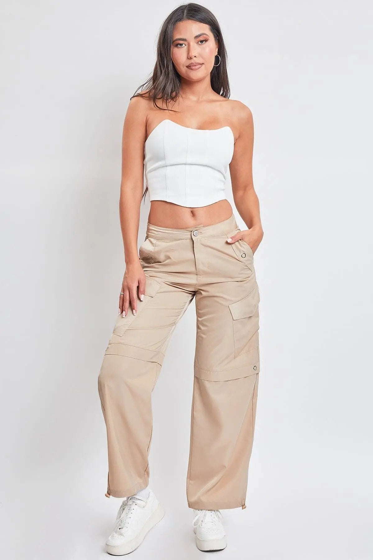 YMI Jeans: Bungee Hem Cargo Pants - Love Salve