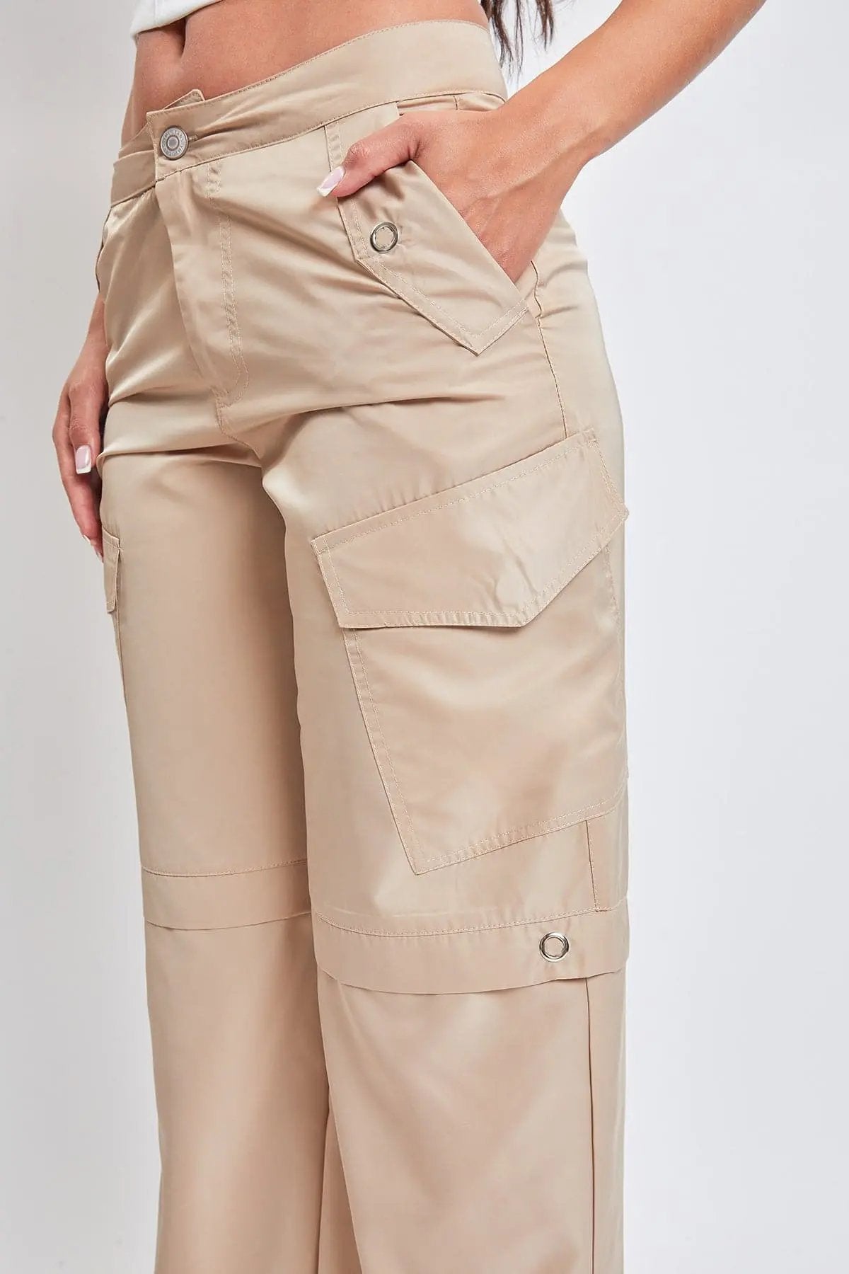 YMI Jeans: Bungee Hem Cargo Pants - Love Salve