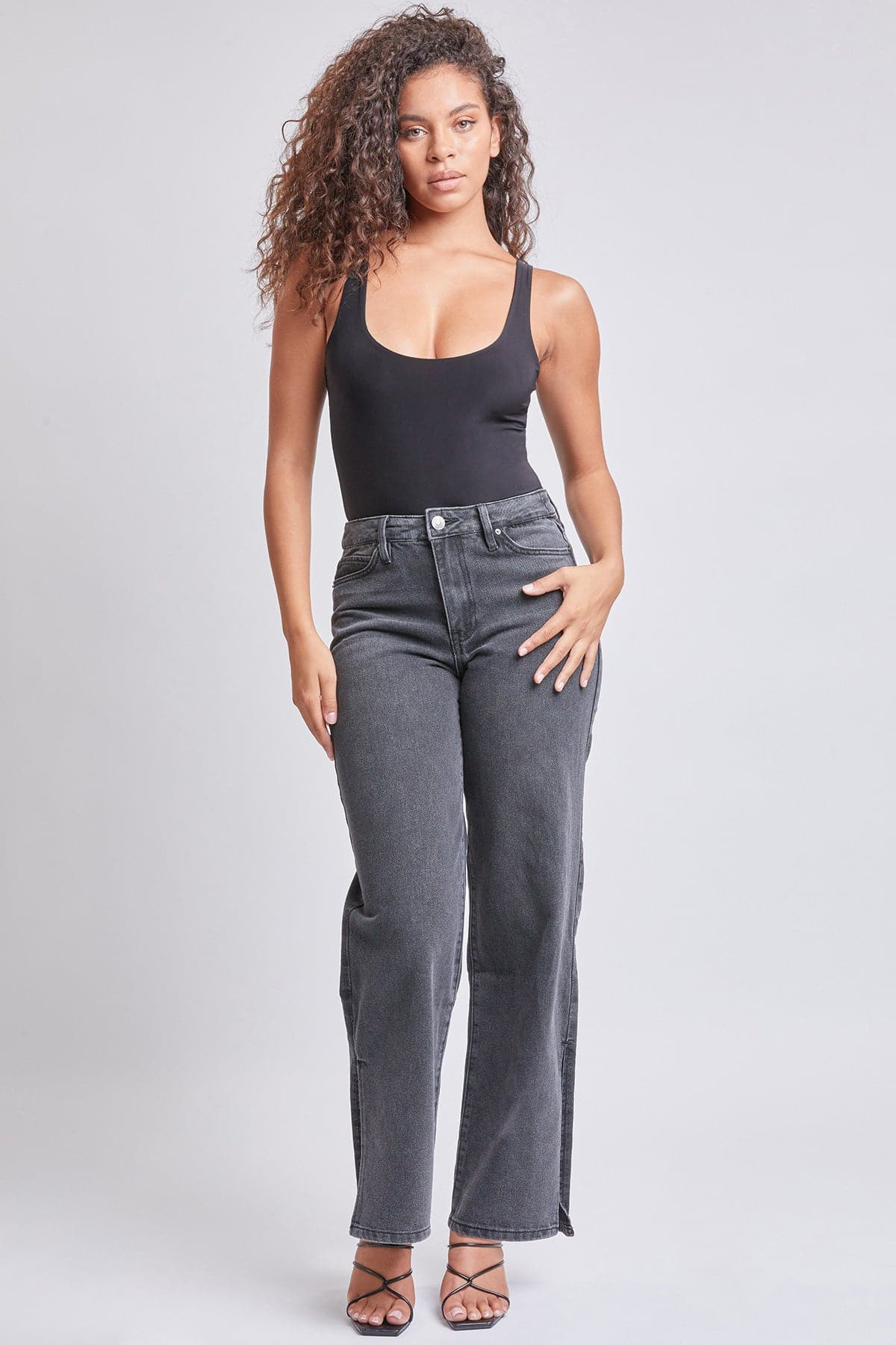 Women’s Dream 90s Straight  Slit Jeans YMI JEANS