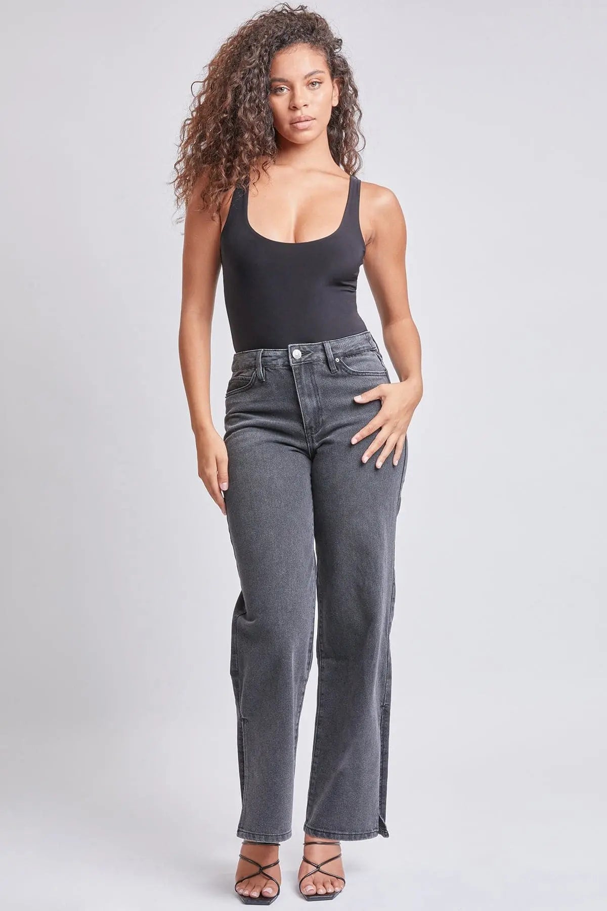 Women’s Dream 90s Straight  Slit Jeans YMI JEANS