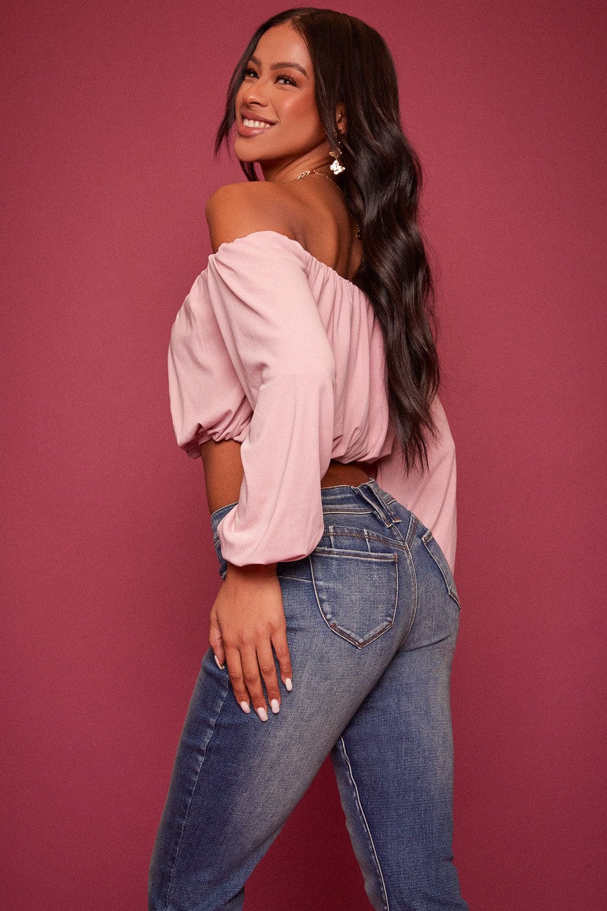 Women’s Sustainable WannaBettaButt Mid Rise Bootcut Jeans YMI JEANS