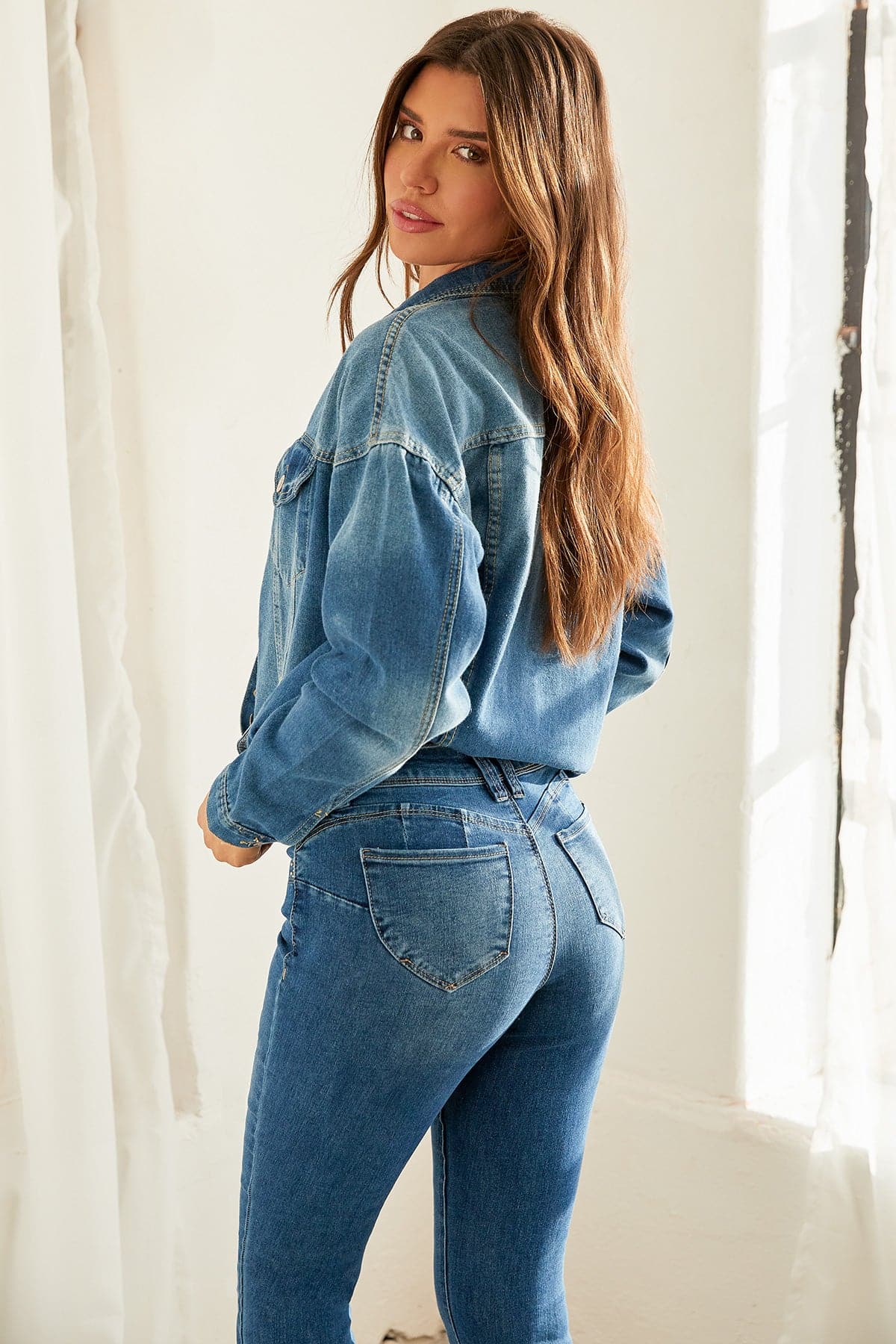 Women’s Sustainable WannaBettaButt Mid Rise Bootcut Jeans YMI JEANS