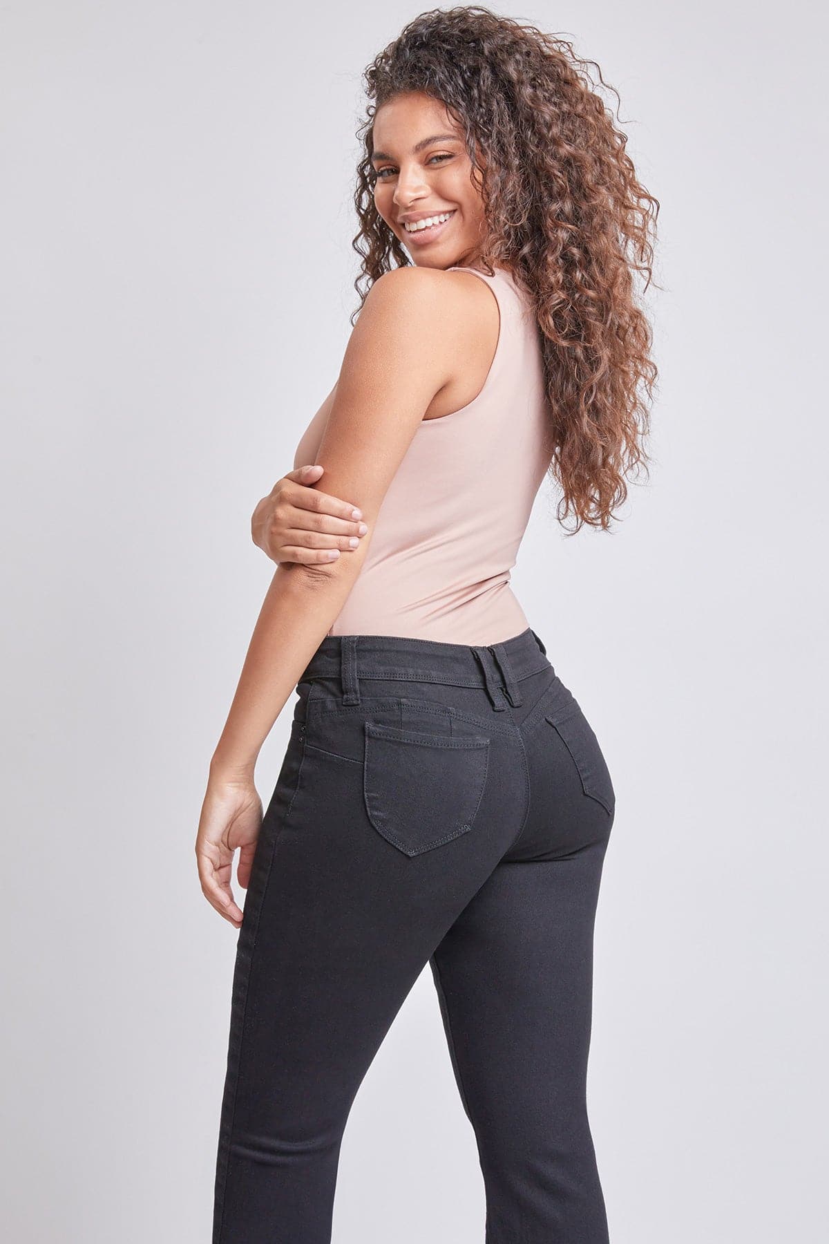 Women’s Sustainable WannaBettaButt Mid Rise Bootcut Jeans YMI JEANS